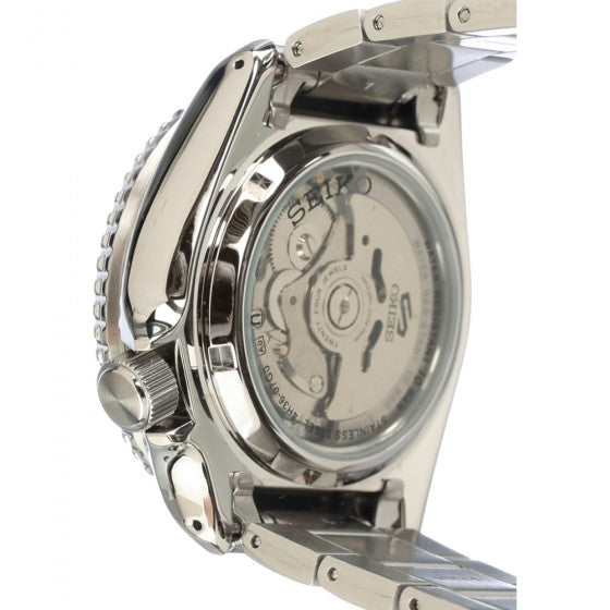 Seiko 5 Sports Automatic Green Dial Silver Steel Strap Watch For Men - SRPD61K1 - Image 5